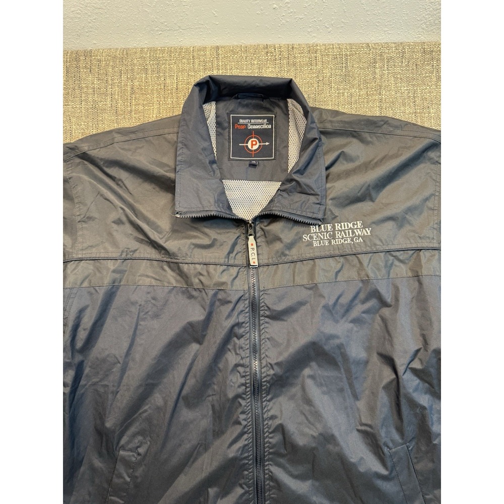 Blue‎ Ridge Georgia Scenic Railway Men's Full Zip Blue Jacket Size XL See Pics
